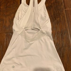 Lululemon white razor back tank top. Size small